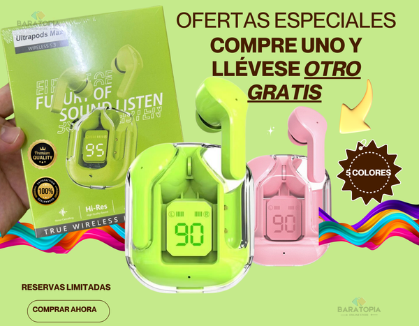 🎧 ¡COMPRA 1 Y LLÉVATE 2! 🔥 SONIDO POTENTE, MÁXIMA COMODIDAD Y EL DOBLE DE BENEFICIOS! 🆓 ¡STOCK LIMITADO