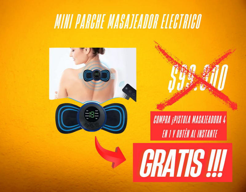"¡PISTOLA MASAJEADORA 4 EN 1 + REGALO GRATIS! EL ALIVIO QUE TE MERECES ESTÁ AQUÍ 😍✅"