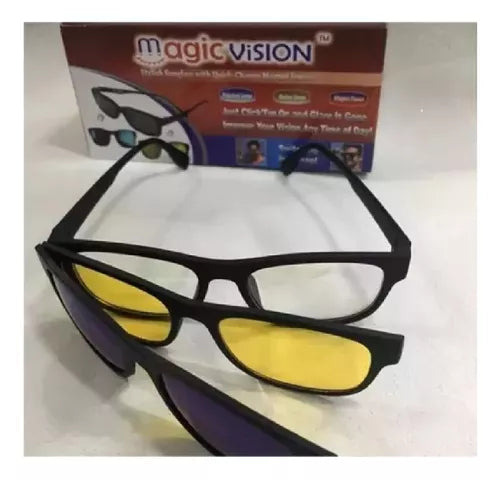 Gafas Uv 3En1 Magic Vision Sol 3 Lentes