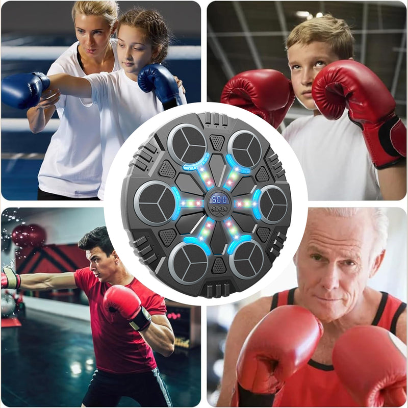 "Máquina de Boxeo Musical con Panel y Guantes – ¡Compra el Panel y Obtén los Guantes Gratis!"😍