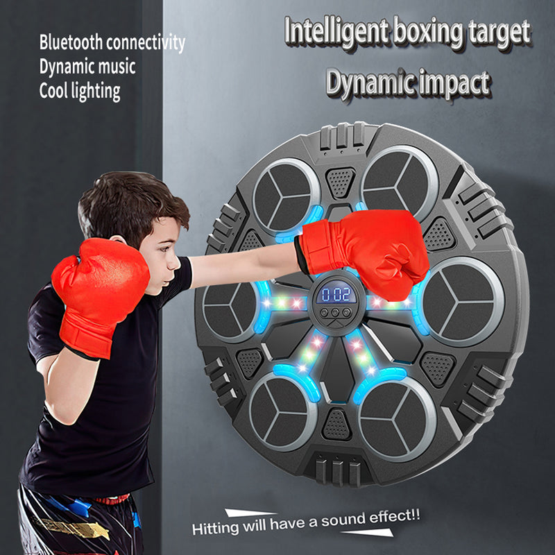 "Máquina de Boxeo Musical con Panel y Guantes – ¡Compra el Panel y Obtén los Guantes Gratis!"😍