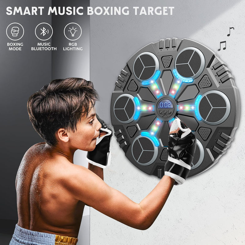 "Máquina de Boxeo Musical con Panel y Guantes – ¡Compra el Panel y Obtén los Guantes Gratis!"😍