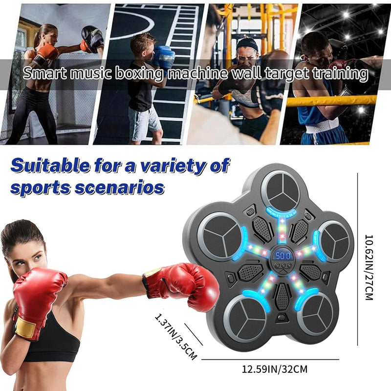 "Máquina de Boxeo Musical con Panel y Guantes – ¡Compra el Panel y Obtén los Guantes Gratis!"😍