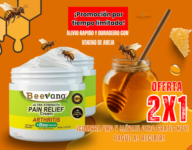 BEEVANA™🔥"¡COMPRE UNO Y LLEVE OTRO GRATIS!" CREMA PARA TERAPIA DE HUESOS Y ARTICULACIONES🤩RECUPERACIÓN COMPLETA