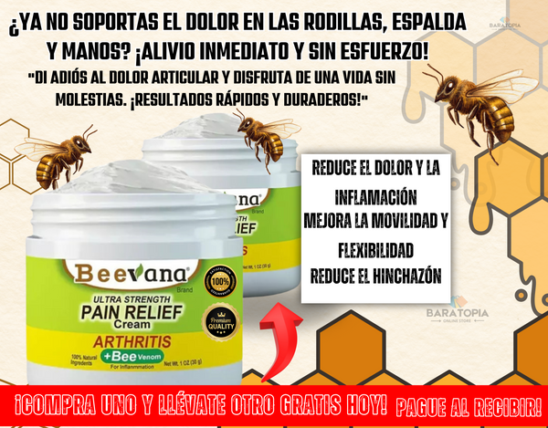 BEEVANA™🔥"¡COMPRE UNO Y LLEVE OTRO GRATIS!" CREMA PARA TERAPIA DE HUESOS Y ARTICULACIONES🤩RECUPERACIÓN COMPLETA