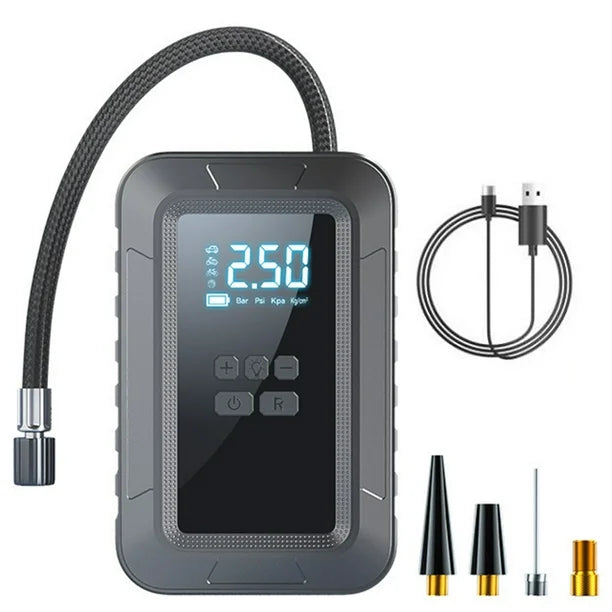 ✅ POWER COMPRESSOR  + CARGADOR DE BATERÍA VEHICULAR PORTÁTIL 3 en 1 ✅