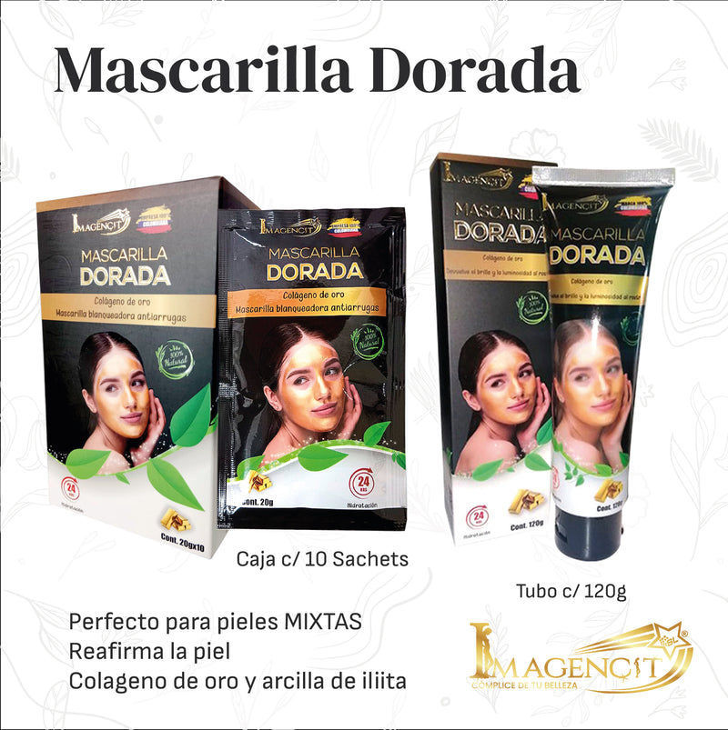 💎 Oferta 2X1 | Mascarilla Dorada de Colágeno 💎