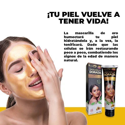 💎 Oferta 2X1 | Mascarilla Dorada de Colágeno 💎